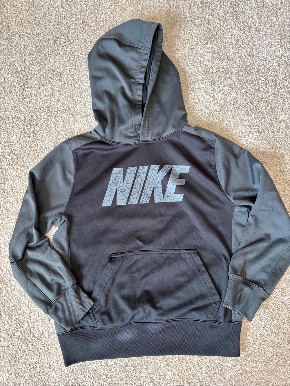 Nike Black/Gray Dri-FIT Logo Hoodie